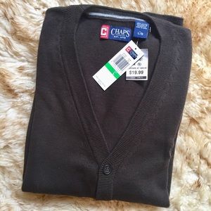 Chocolate brown cardigan sweater